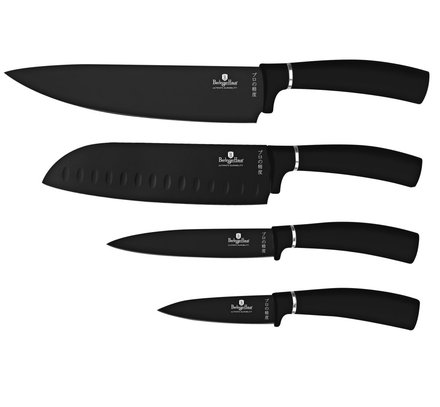 Sada nožů s nepřilnavým povrchem Berlingerhaus BH-2893 4 ks Matte Black Collection