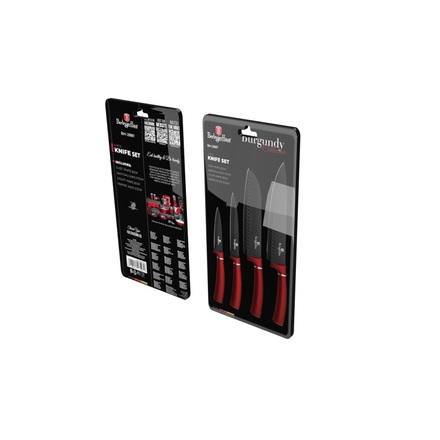 Sada nožů s nepřilnavým povrchem Berlingerhaus BH-2887 4 ks Burgundy Metallic Line (6)