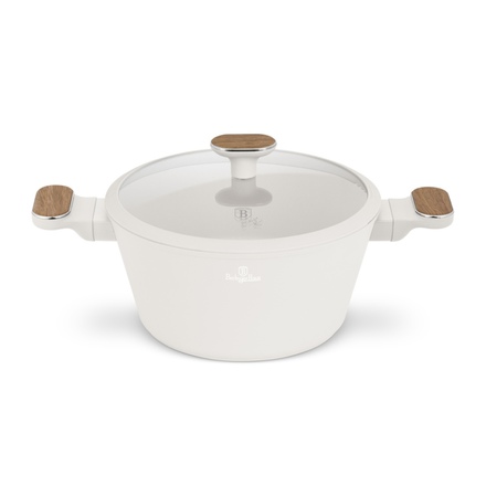 Kastrol s titanovým povrchem a poklicí Berlingerhaus BH-8320 24 cm Sahara Nordic Collection (2)