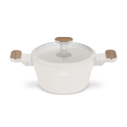 Kastrol s titanovým povrchem a poklicí Berlingerhaus BH-8319 20 cm Sahara Nordic Collection (2)