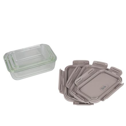 Dóza na potraviny Berlingerhaus BH-8792 skleněná sada 3 ks Taupe Collection (4)