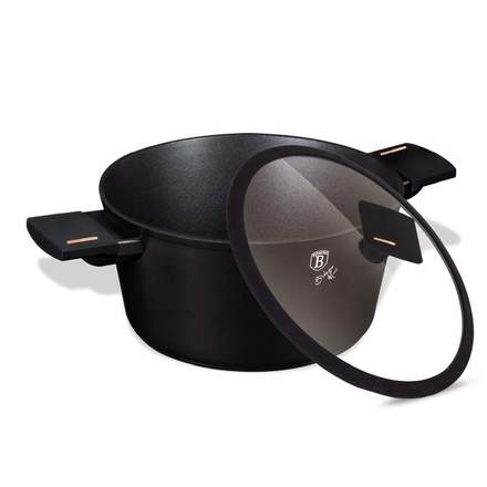 Kastrol s poklicí s titanovým povrchem Berlingerhaus BH-7087 24 cm Monaco Collection (1)