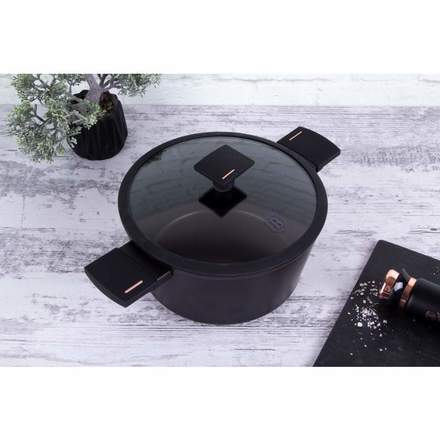 Kastrol s poklicí s titanovým povrchem Berlingerhaus BH-7087 24 cm Monaco Collection (2)