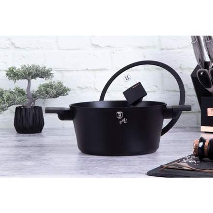 Kastrol s poklicí s titanovým povrchem Berlingerhaus BH-7087 24 cm Monaco Collection (3)