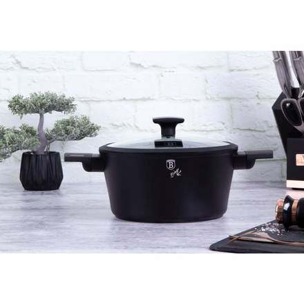 Kastrol s poklicí s titanovým povrchem Berlingerhaus BH-7087 24 cm Monaco Collection (4)