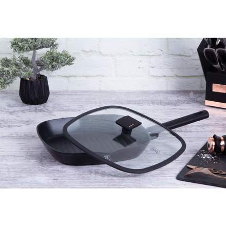 Pánev grilovací s titanovým povrchem a poklicí Berlingerhaus BH-7093 28 cm Monaco Collection (4)