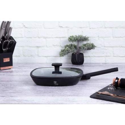 Pánev grilovací s titanovým povrchem a poklicí Berlingerhaus BH-7093 28 cm Monaco Collection (5)