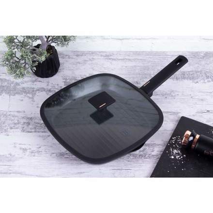 Pánev grilovací s titanovým povrchem a poklicí Berlingerhaus BH-7093 28 cm Monaco Collection (6)