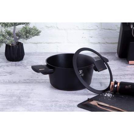 Kastrol s poklicí s titanovým povrchem Berlingerhaus BH-7086 20 cm Monaco Collection (9)