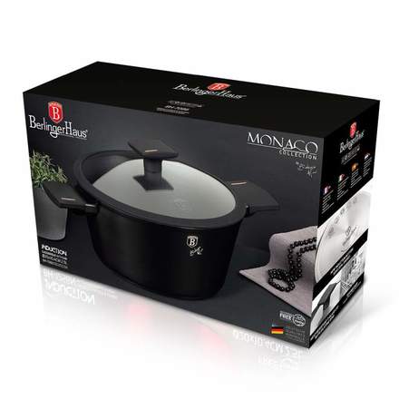 Kastrol s poklicí s titanovým povrchem Berlingerhaus BH-7086 20 cm Monaco Collection (11)