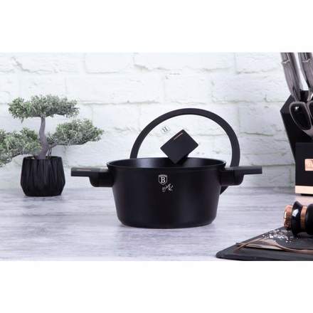 Kastrol s poklicí s titanovým povrchem Berlingerhaus BH-7086 20 cm Monaco Collection (6)