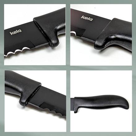 Nůž na chleba Kela KL-11406 Acida nerezová ocel černý 32,0cm (3)