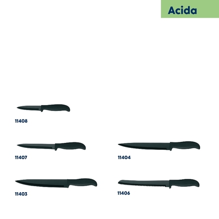 Nůž na chleba Kela KL-11406 Acida nerezová ocel černý 32,0cm (4)