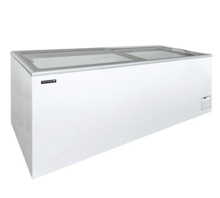 Pultová mraznička prosklené oblé víko Tefcold IDA600-W1