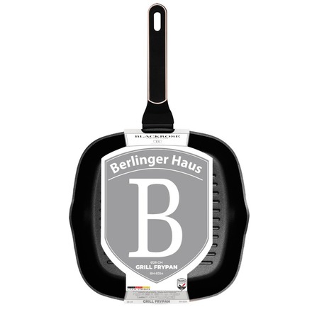 Grilovací pánev s titanovým povrchem Berlingerhaus BH-8354 28 cm Black Rose Collection