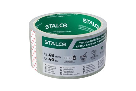 Páska balící Stalco S042338360, čirá, 48 mm x 60 m