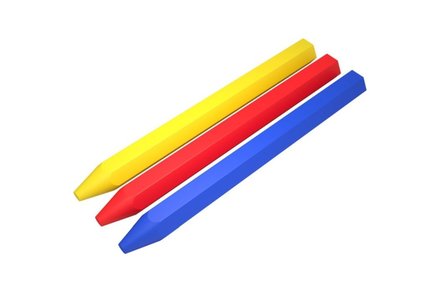 Popisovač voskový Stalco S-76032, 12 x 120 mm, žlutá,12ks, PERFECT