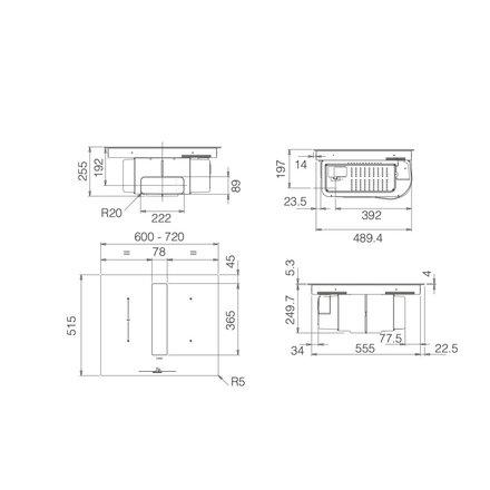 Indukční varná deska s integrovaným odsavačem par Elica NIKOLATESLA FIT RAW BR/A/60 (1)
