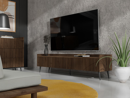 Televizní stolek Jurek Meble Ademo 5 ořech 180/45/41cm (2)