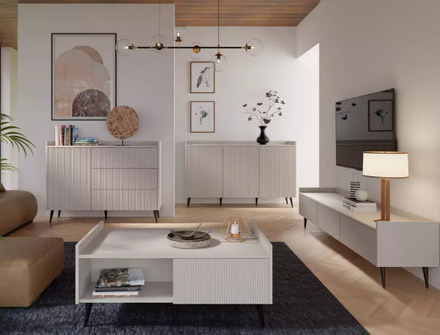 Komoda Jurek Meble Ademo 4 kašmír 126/92/41cm (2)