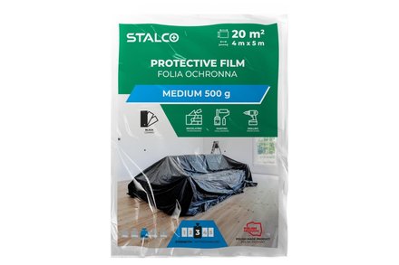 Fólie ochranná Stalco S-47640 černá, 4 x 5 m LDPE 500 g