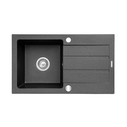 Granitový kuchyňský dřez Pyramis RODOS 76x44 BLACK