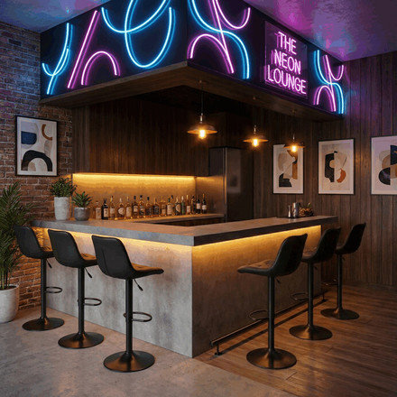 Barová židle Autronic černá, látka,AUB-V3066 BK3 (1)