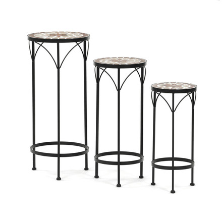 Stojan na květiny Autronic 31x31x67cm, keramika, béžová, US1601