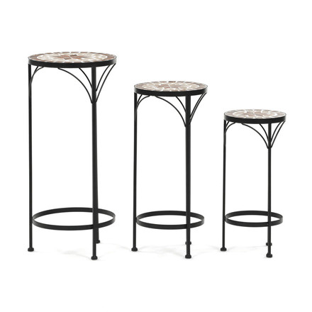 Stojan na květiny Autronic 31x31x67cm, keramika, béžová, US1601 (2)