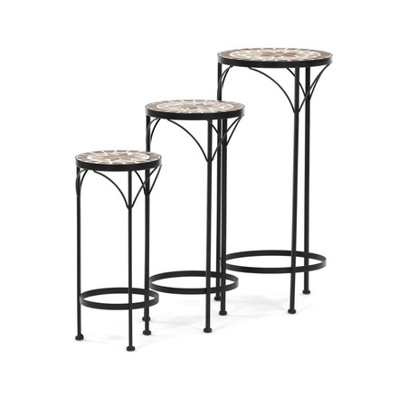 Stojan na květiny Autronic 31x31x67cm, keramika, béžová, US1601 (4)