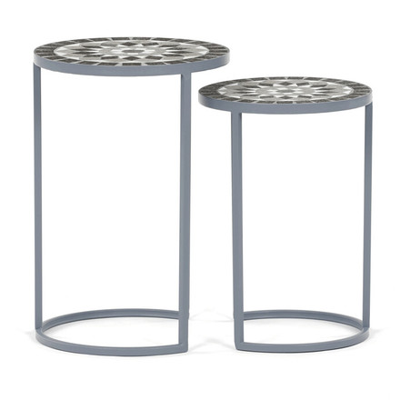 Stojan na květiny Autronic 35x35x52cm, keramika, šedá, US1501 (2)