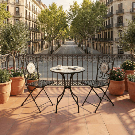 Zahradní set Autronic 1+2, keramika, vícebarevná, US1400 SET (1)