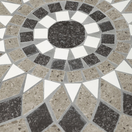 Zahradní set Autronic 1+2, kov, keramická mozaika, šedá, US1500 SET (5)