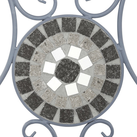 Zahradní set Autronic 1+2, kov, keramická mozaika, šedá, US1500 SET (8)