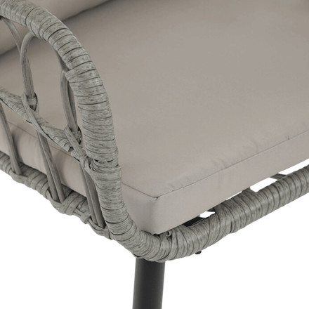 Zahradní židle Autronic kov, polyratan, šedá, AZ-F1406 GREY (12)