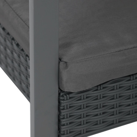 Zahradní set Autronic 1+2, polyratan, šedá, AZS-H1111 GREY (11)