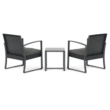 Zahradní set Autronic 1+2, polyratan, šedá, AZS-H1111 GREY (5)