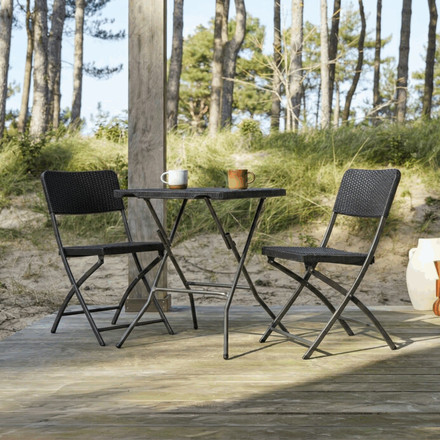 Zahradní set Autronic 1+2, plast, šedá, AZS-L2161 GREY (1)