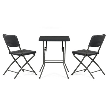 Zahradní set Autronic 1+2, plast, šedá, AZS-L2161 GREY (5)