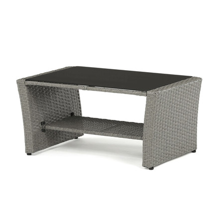 sestava zahradního nábytku Autronic polyratan, šedá, AZS-A1523 GREY (4)