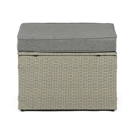 sestava zahradního nábytku Autronic 140x70x60cm, polyratan, šedá, AZS-A1719 GREY (9)