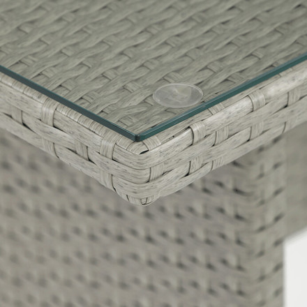 sestava zahradního nábytku Autronic 140x70x60cm, polyratan, šedá, AZS-A1719 GREY (15)