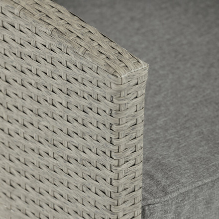 sestava zahradního nábytku Autronic 140x70x60cm, polyratan, šedá, AZS-A1719 GREY (17)