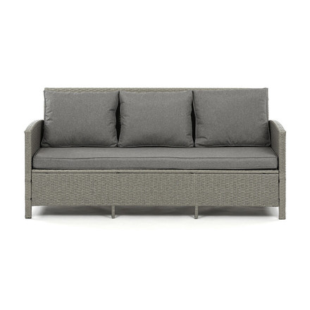 sestava zahradního nábytku Autronic 140x70x60cm, polyratan, šedá, AZS-A1719 GREY (3)