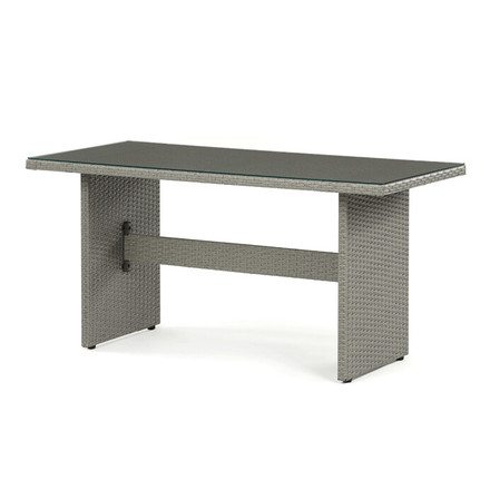 sestava zahradního nábytku Autronic 140x70x60cm, polyratan, šedá, AZS-A1719 GREY (4)