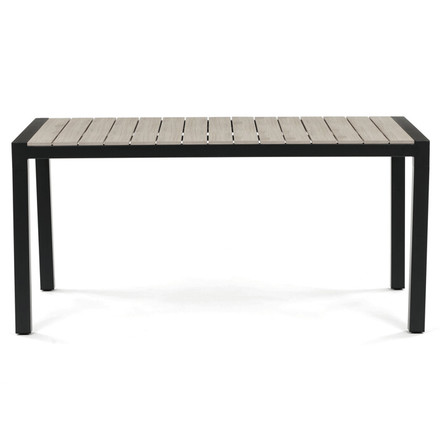 Zahradní stůl Autronic 160x90cm, hliník, polywood, černá, AZT-S1514 BK (2)