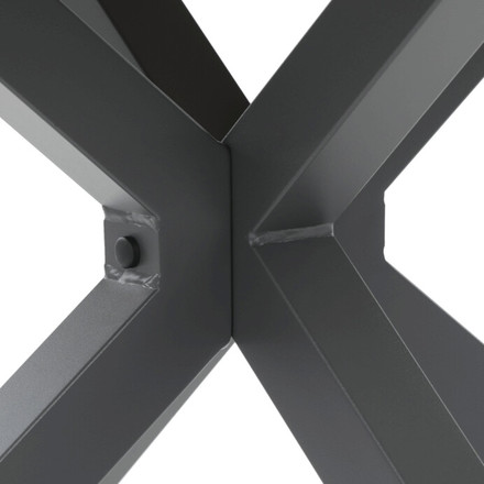 Zahradní stůl Autronic 110x110cm, hliník, polywood, šedá, AZT-S1430 GREY (6)