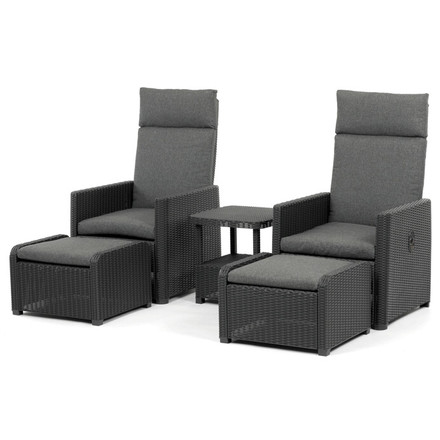 Zahradní set Autronic 1+2, polyratan, šedá, AZS-L2665 GREY