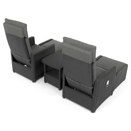 Zahradní set Autronic 1+2, polyratan, šedá, AZS-L2665 GREY (11)