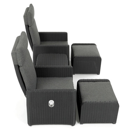 Zahradní set Autronic 1+2, polyratan, šedá, AZS-L2665 GREY (12)